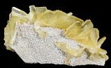 Yellow Barite Crystal Cluster - Peru #64136-2